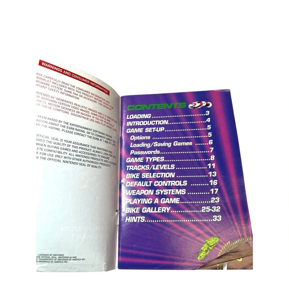 Extreme G | Nintendo 64‎ | Manual Only